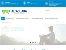 Tablet Screenshot of fundacioneducativaalfaguara.com
